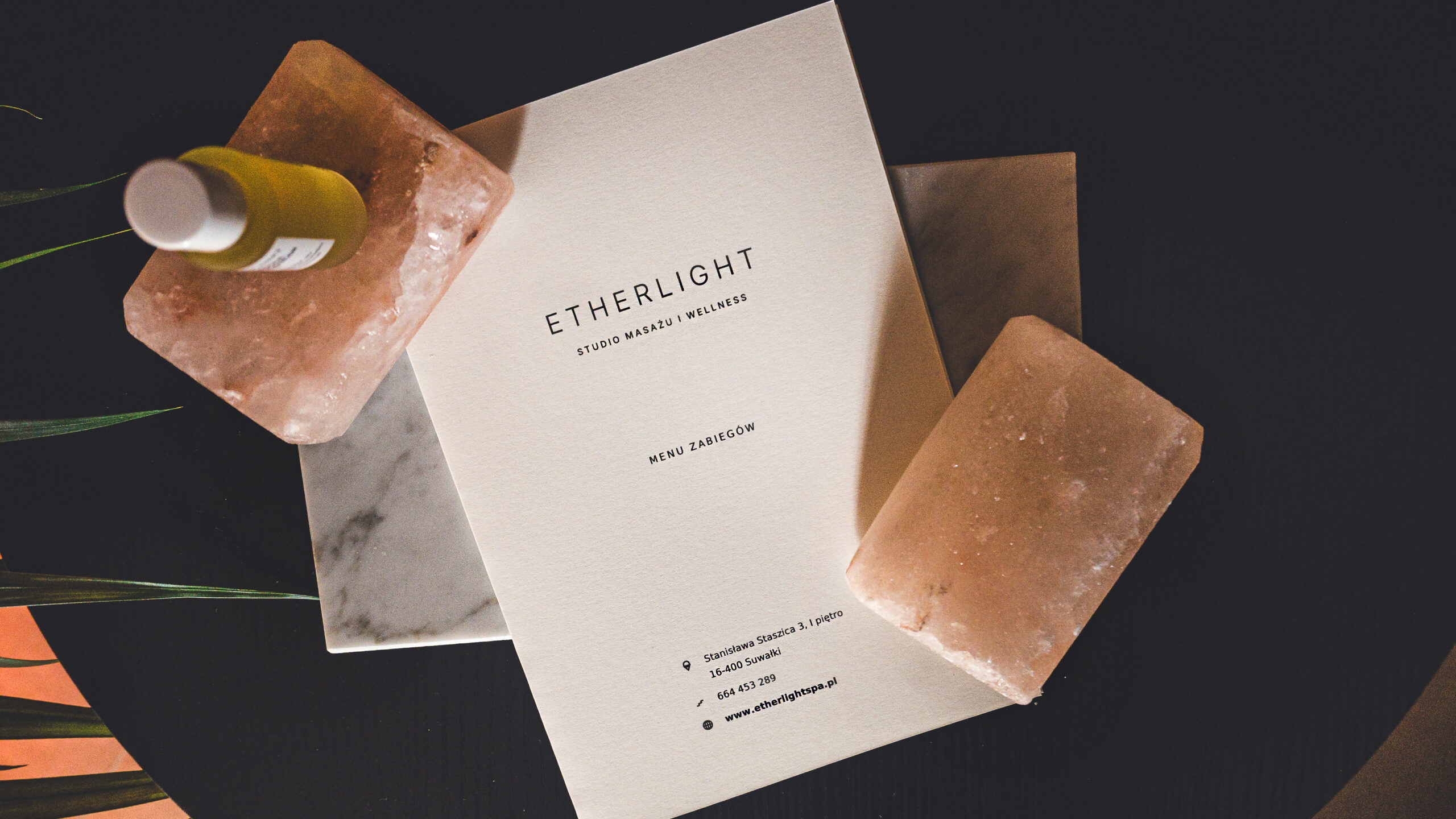 Menu zabiegów Etherlight